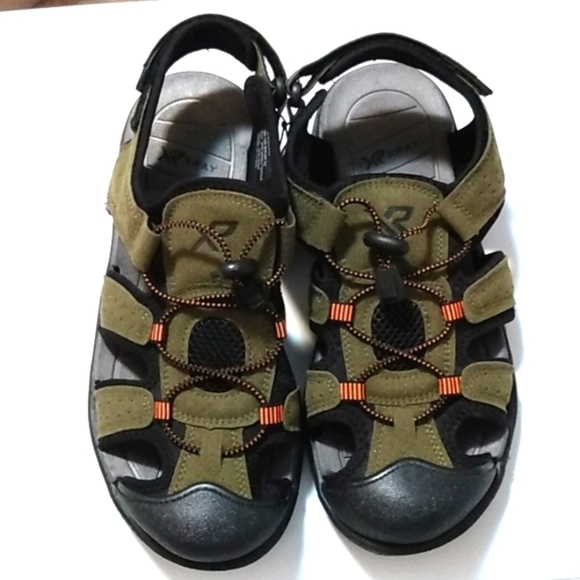 XRAY OLIVE GREEN CUSHIONED CLOSED TOE SANDALS SIZE 9 NWT - Picture 2 of 10